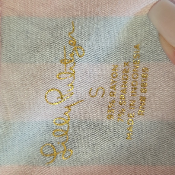 Lilly Pulitzer Multi-Colored Design Print Rayon/Spandex Blend Midi Dress - Picture 5 of 7